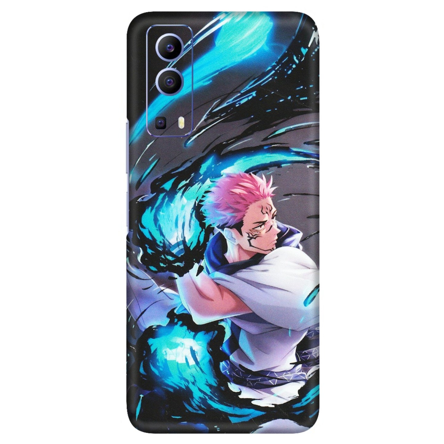 VIVO Z/V/X/T/U/S Series Phone Skins (All Models) - New Jujutsu Kaisen Grey Blue Anime - Matte Finish (M-127) Vivo V21e (5G)