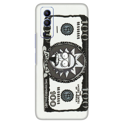VIVO Z/V/X/T/U/S Series Phone Skins (All Models) - Rick And Morty Hundred Dollar Anime - Matte Finish (M-161) Vivo V21e (5G)