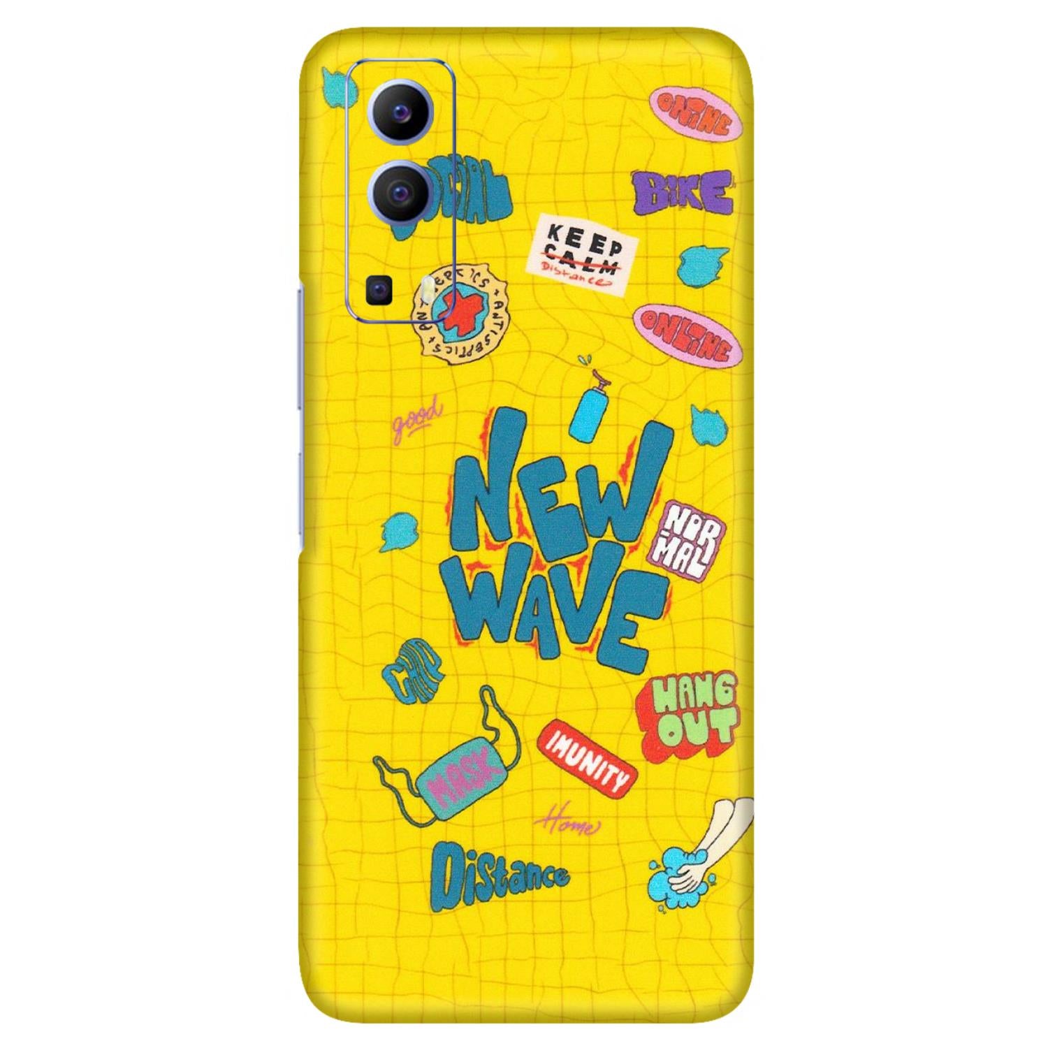 VIVO Z/V/X/T/U/S Series Phone Skins (All Models) - New Wave Life - Matte Finish (M-17) Vivo V21e (5G)