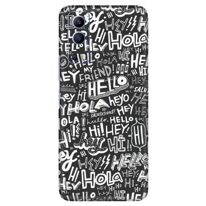 VIVO Z/V/X/T/U/S Series Phone Skins (All Models) - Hi Hello Doodles - Matte Finish (M-25) Vivo V21e (5G)