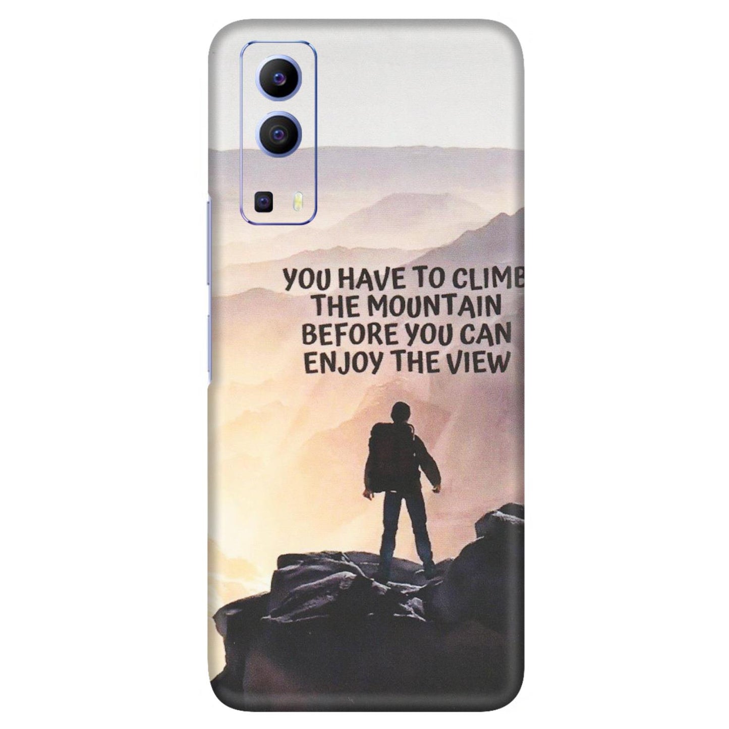 VIVO Z/V/X/T/U/S Series Phone Skins (All Models) - Motivational Hiking Mountain - Matte Finish (M-28) Vivo V21e (5G)