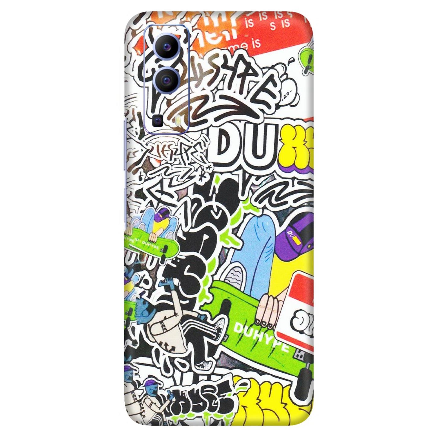 VIVO Z/V/X/T/U/S Series Phone Skins (All Models) - Dope Graffiti - Matte Finish (M-61) Vivo V21e (5G)