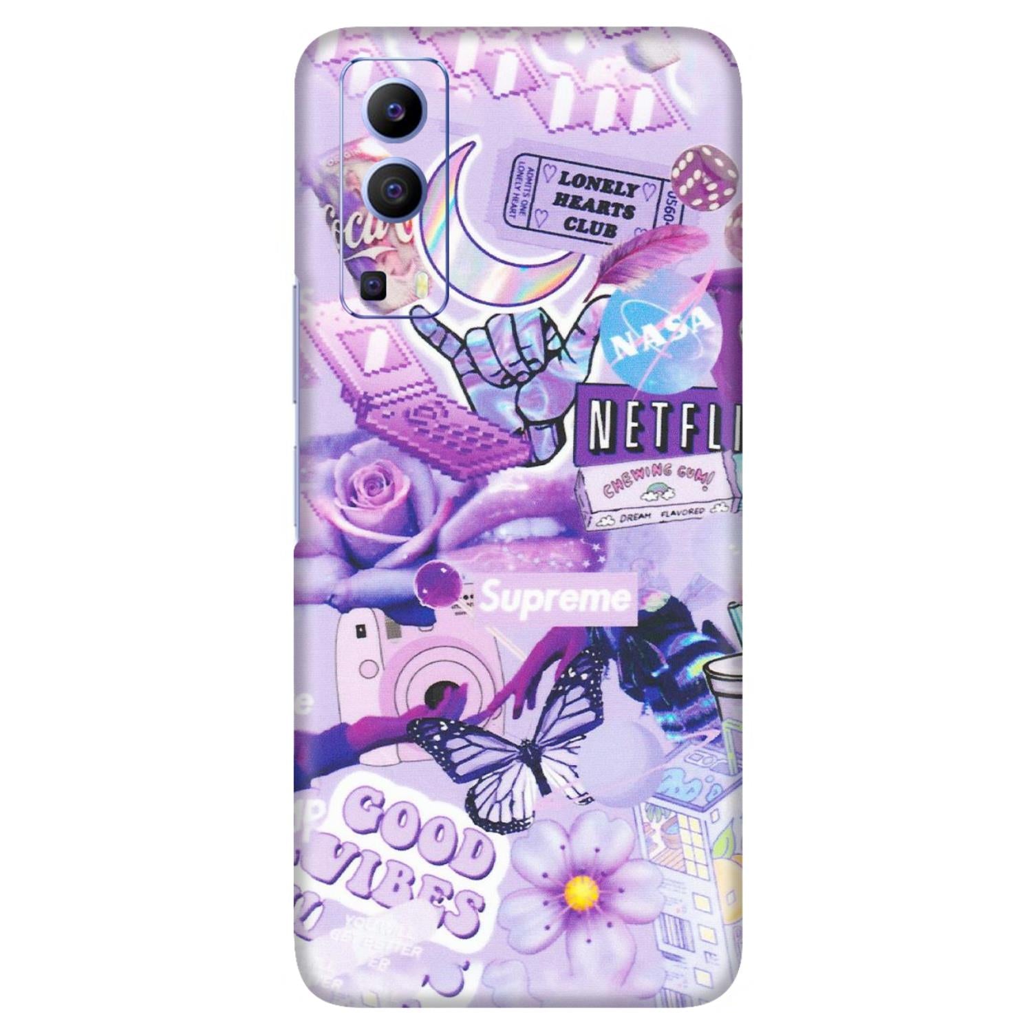 VIVO Z/V/X/T/U/S Series Phone Skins (All Models) - Supreme Purple Magic - Matte Finish (M-88) Vivo V21e (5G)