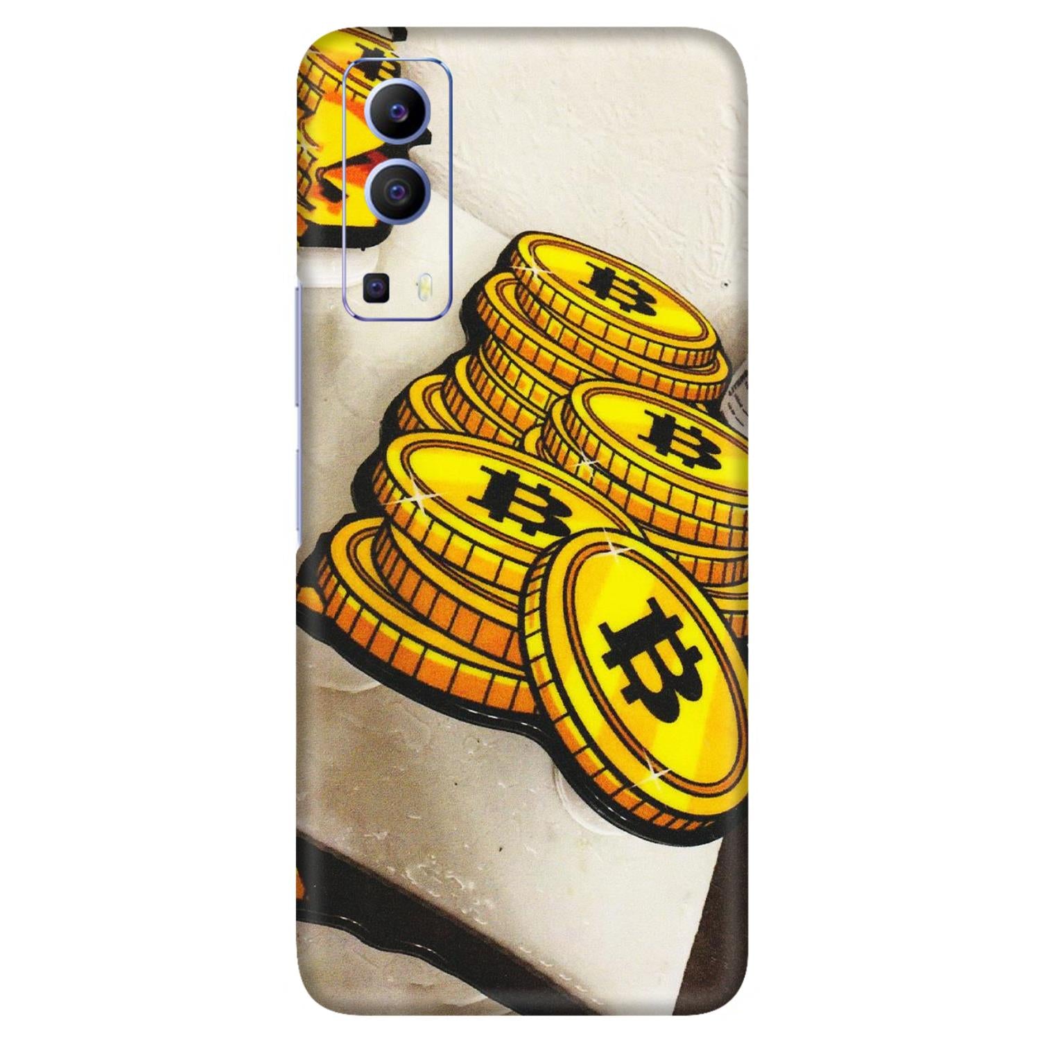VIVO Z/V/X/T/U/S Series Phone Skins (All Models) - Billionaire Bitcoin Collection - Matte Finish (M-92) Vivo V21e (5G)