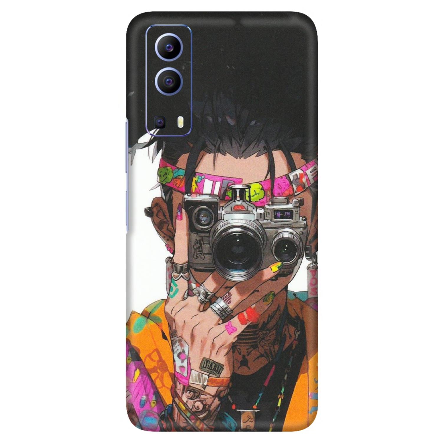 VIVO Z/V/X/T/U/S Series Phone Skins (All Models) - Camera Lover Girl - Matte Finish (M-09) Vivo V21e (5G)