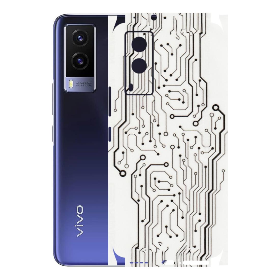 VIVO Z/V/X/T/U/S Series Phone Skins (All Models) - Tech Circuits - Transparent Finish (T-03) Vivo V21e (5G)