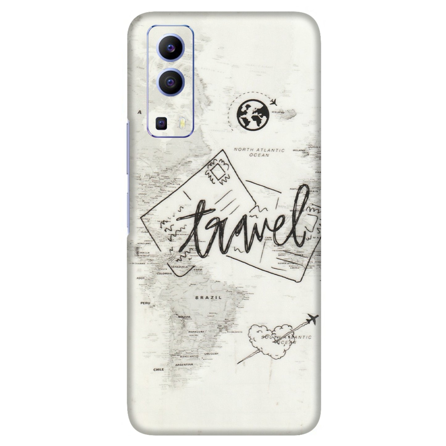 VIVO Z/V/X/T/U/S Series Phone Skins (All Models) - Travel Ticket - Transparent Finish (T-06) Vivo V21e (5G)