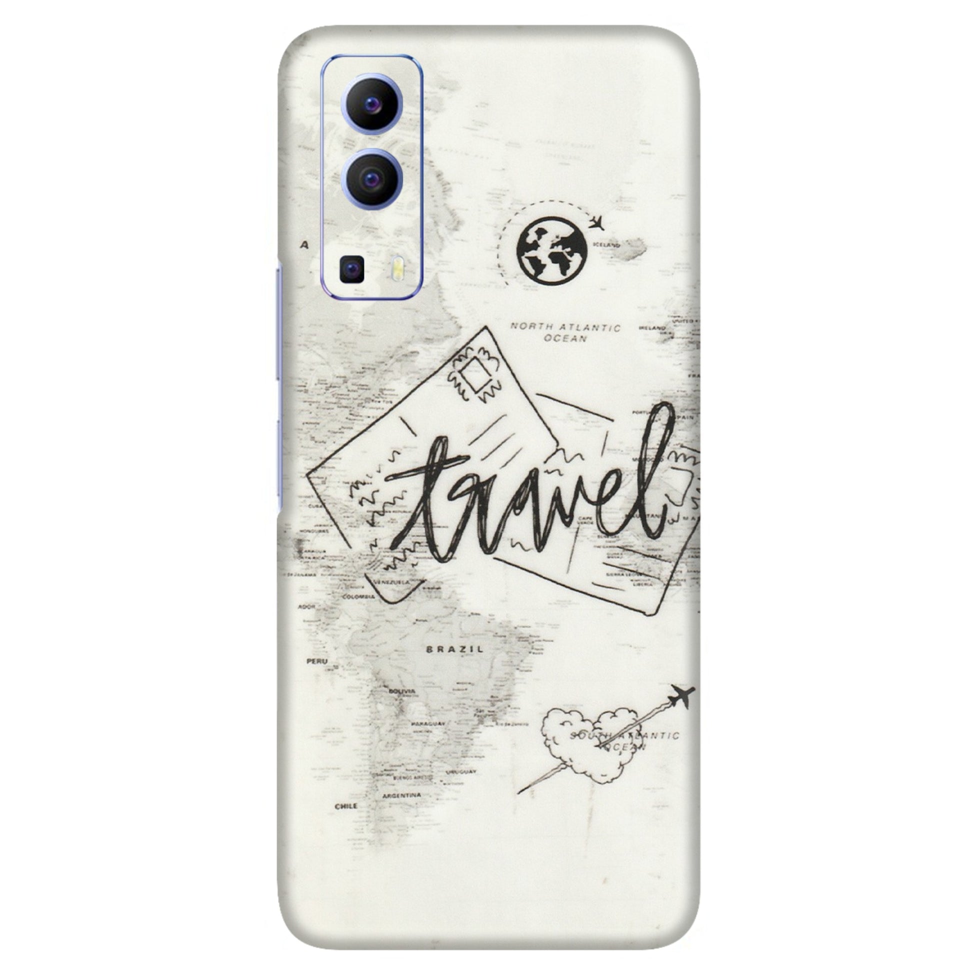 VIVO Z/V/X/T/U/S Series Phone Skins (All Models) - Travel Ticket - Transparent Finish (T-06) Vivo V21e (5G)