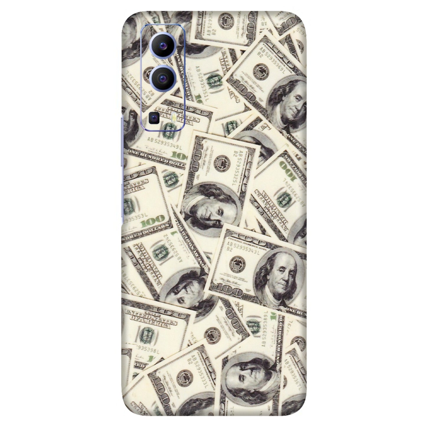 VIVO Z/V/X/T/U/S Series Phone Skins (All Models) - Dollar Lover - Transparent Finish (T-17) Vivo V21e (5G)