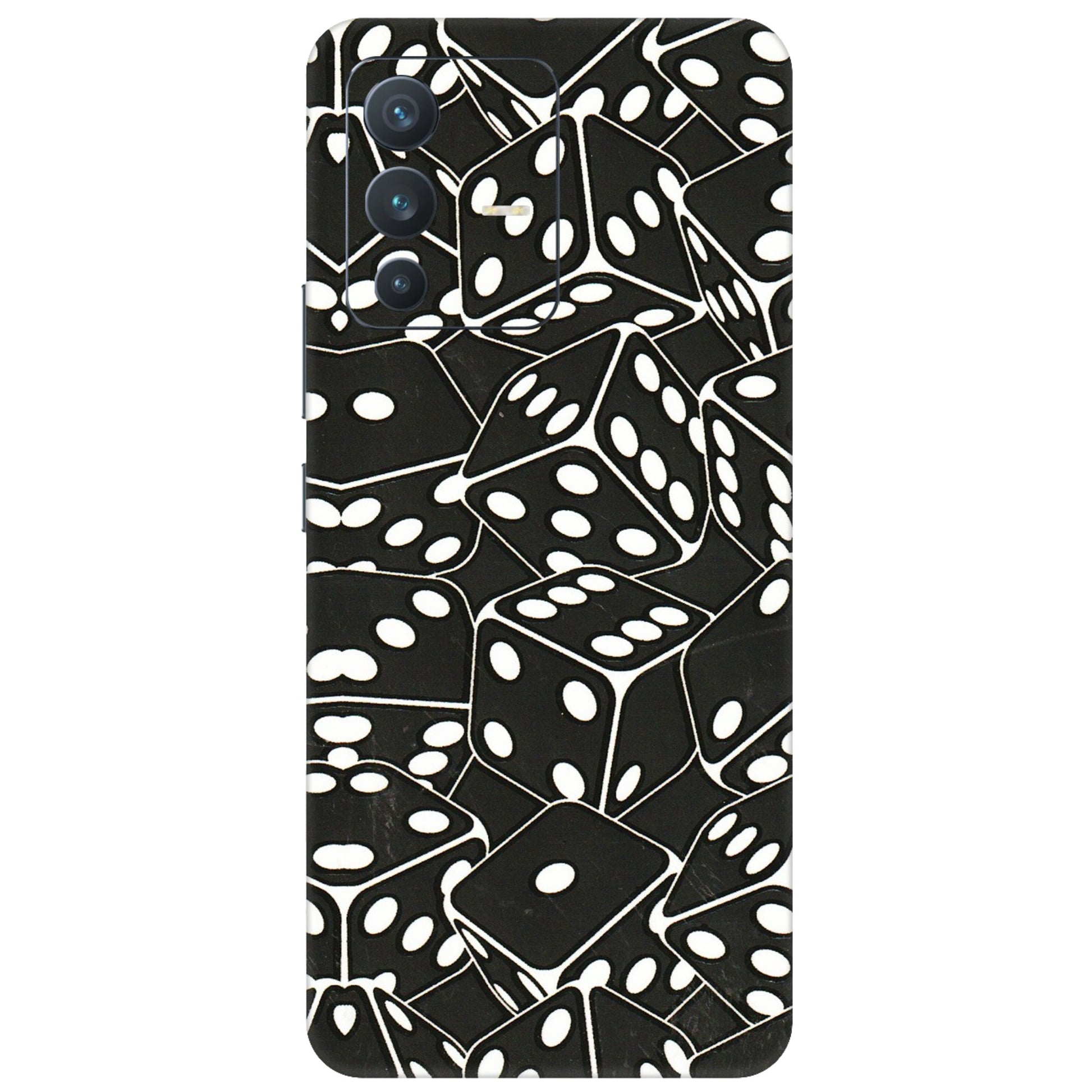 VIVO Z/V/X/T/U/S Series Phone Skins (All Models) - Big Black Dices - 3D Embossed Finish (L-106) Vivo V23 (5G)