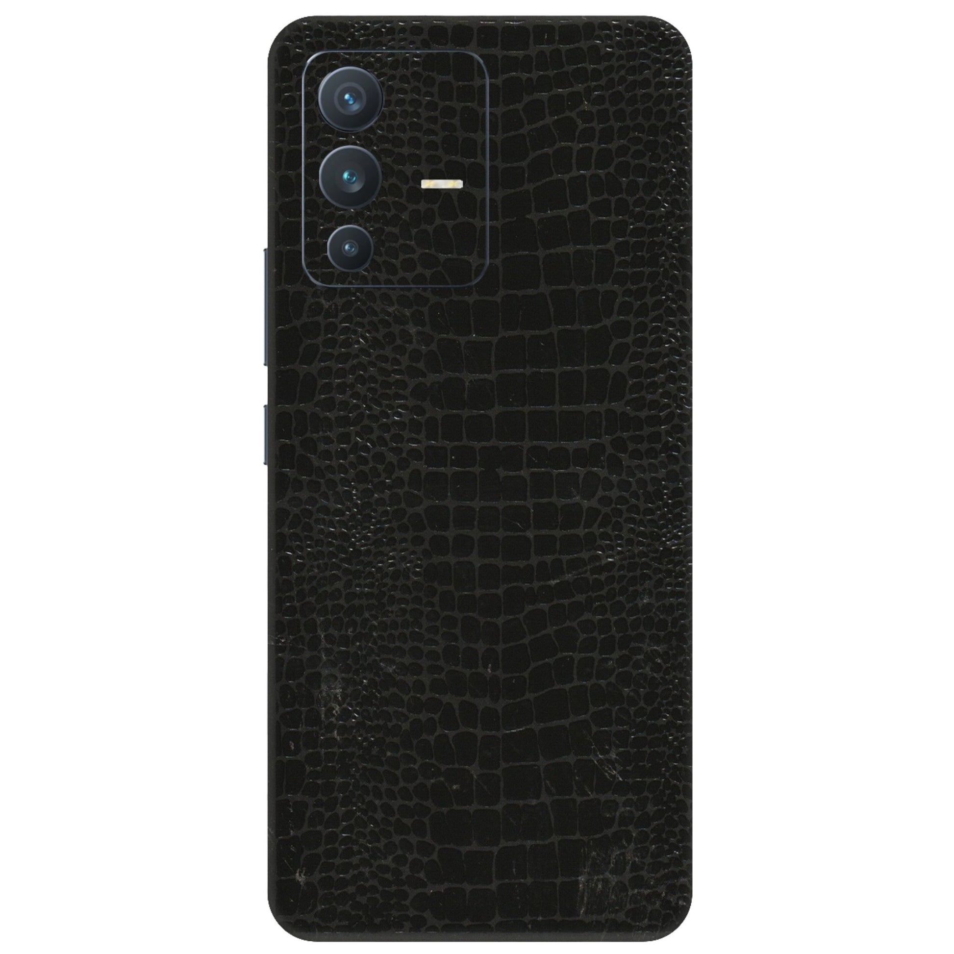 VIVO Z/V/X/T/U/S Series Phone Skins (All Models) - Snake Leather Black - 3D Embossed Finish (L-107) Vivo V23 (5G)