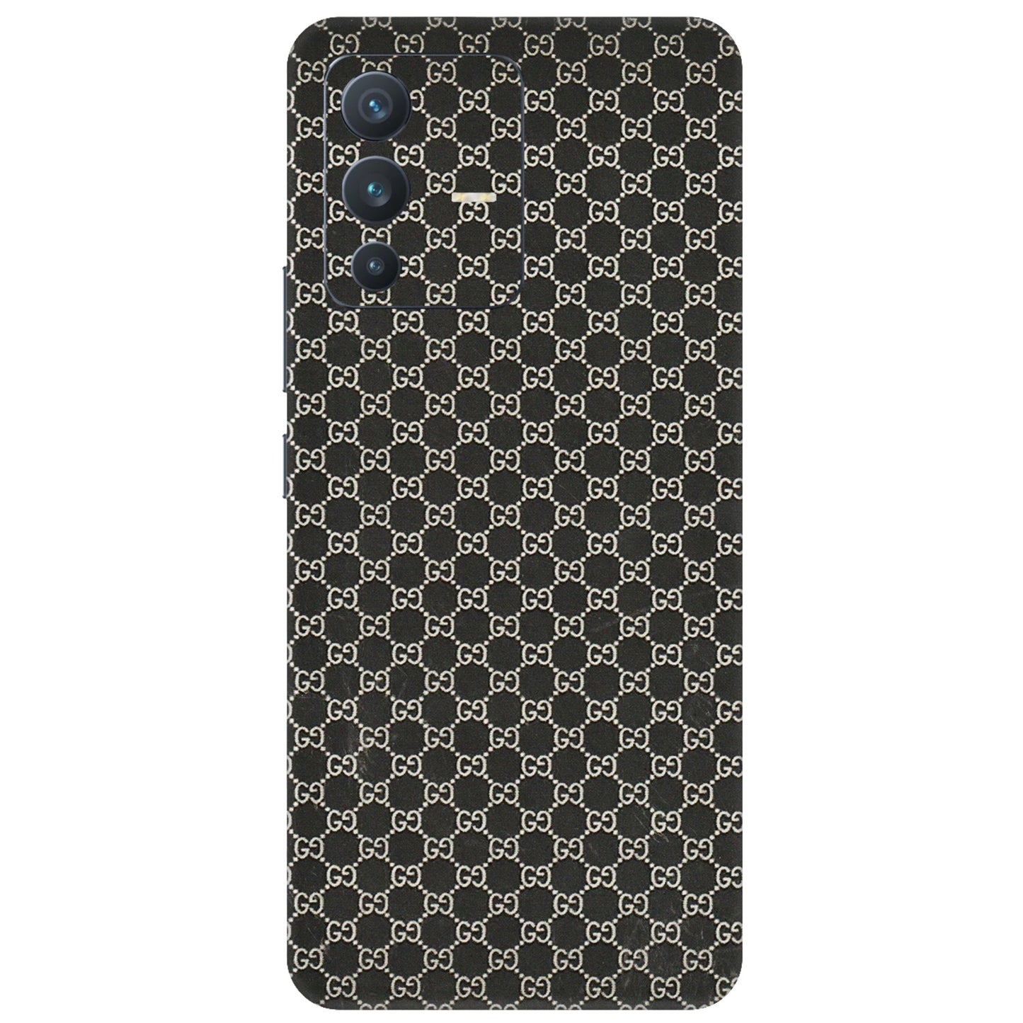 VIVO Z/V/X/T/U/S Series Phone Skins (All Models) - Black G Print - 3D Embossed Finish (L-109) Vivo V23 (5G)