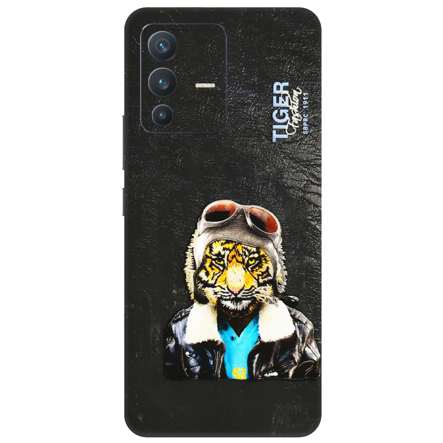VIVO Z/V/X/T/U/S Series Phone Skins (All Models) - Rider Tiger - 3D Embossed Finish (L-113) Vivo V23 (5G)