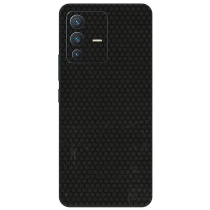 VIVO Z/V/X/T/U/S Series Phone Skins (All Models) - Black honeycomb - 3D Embossed Finish (L-114) Vivo V23 (5G)