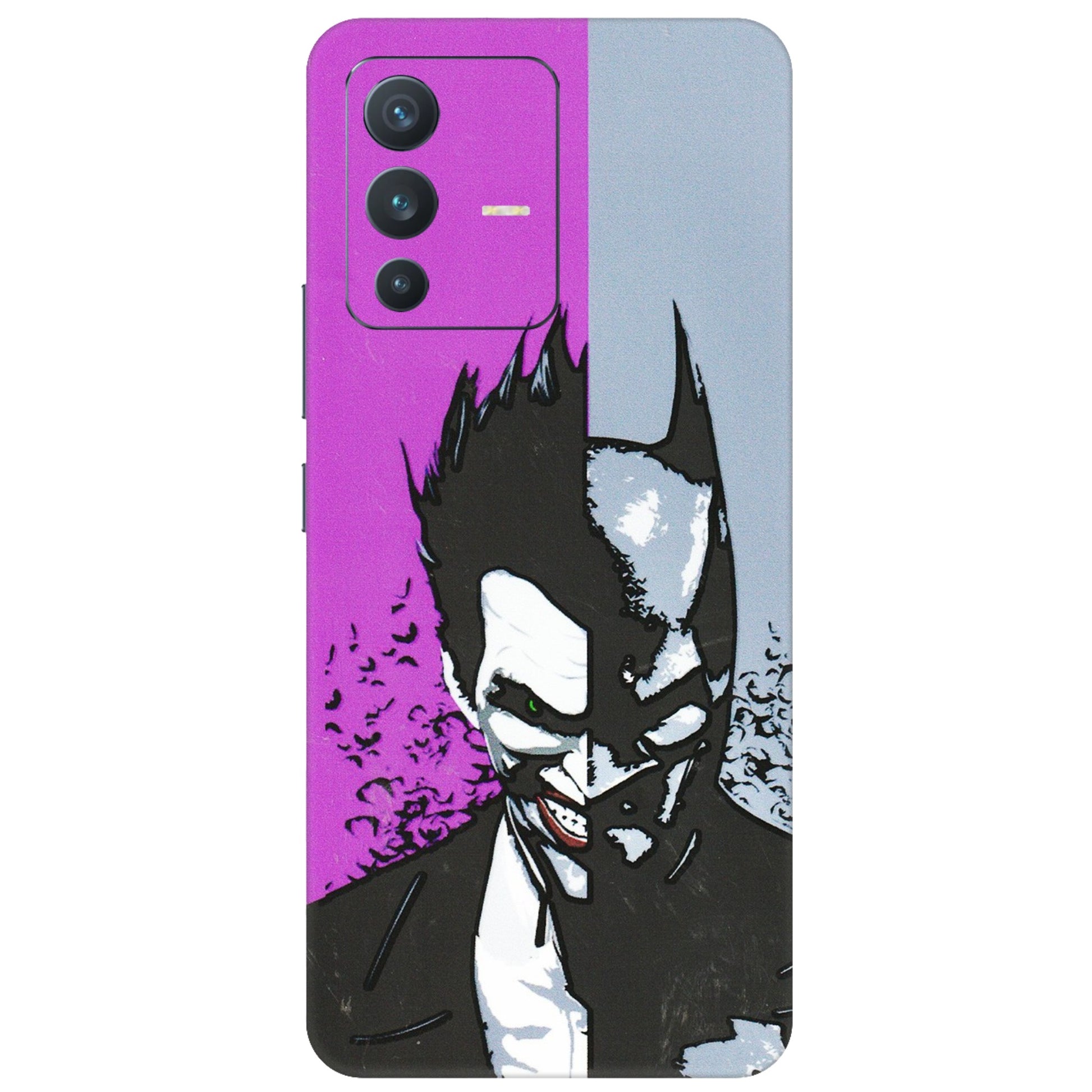 VIVO Z/V/X/T/U/S Series Phone Skins (All Models) - Batman & Joker - 3D Embossed Finish (L-143) Vivo V23 (5G)