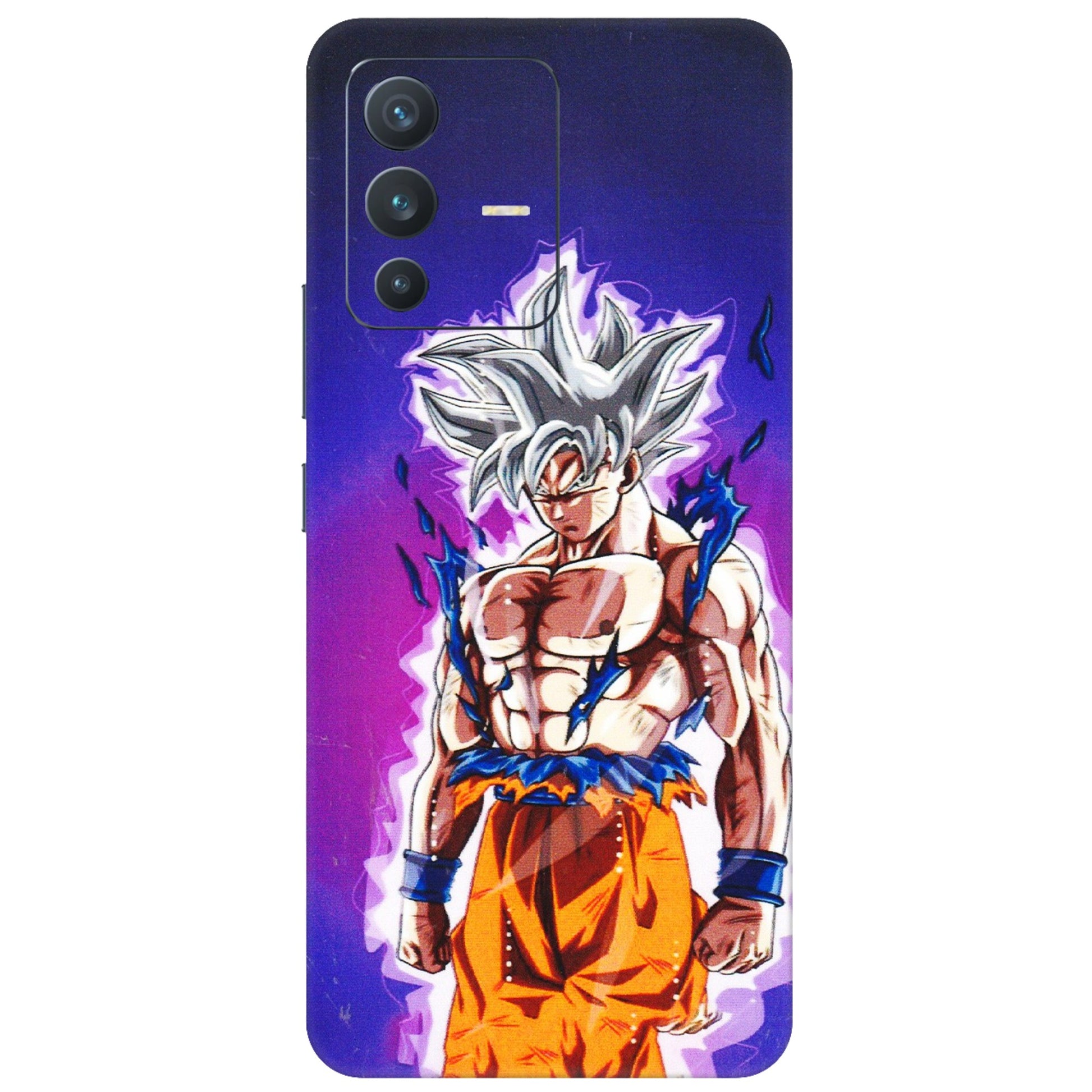VIVO Z/V/X/T/U/S Series Phone Skins (All Models) - Goku Purple Anime - 3D Embossed Finish (L-147) Vivo V23 (5G)
