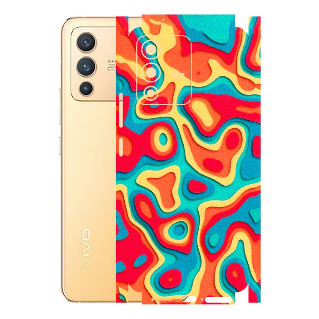 VIVO Z/V/X/T/U/S Series Phone Skins (All Models) - Abstract Swirl - 3D Embossed Finish (L-150) Vivo V23 (5G)