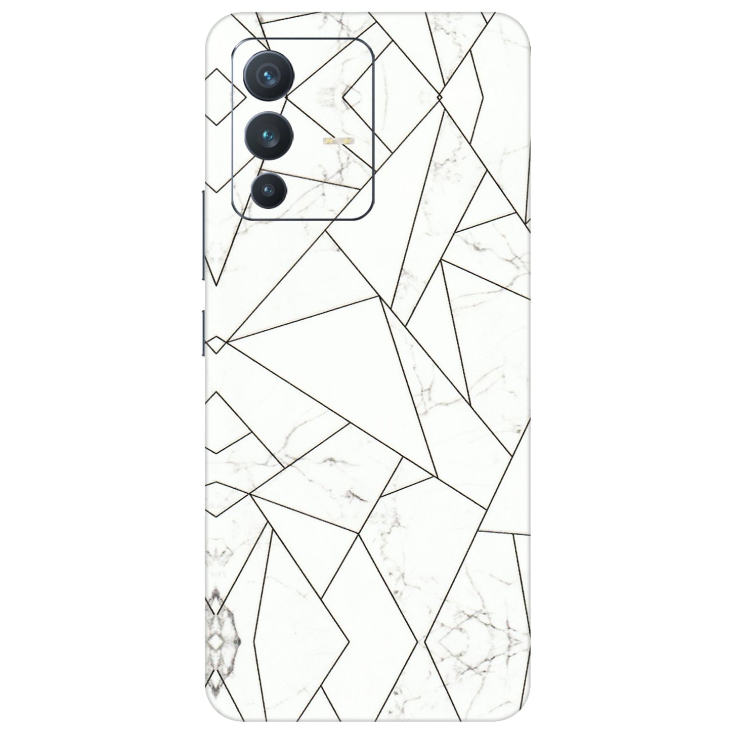 VIVO Z/V/X/T/U/S Series Phone Skins (All Models) - Luxury White Marble Effect - 3D Embossed Finish (L-168) Vivo V23 (5G)