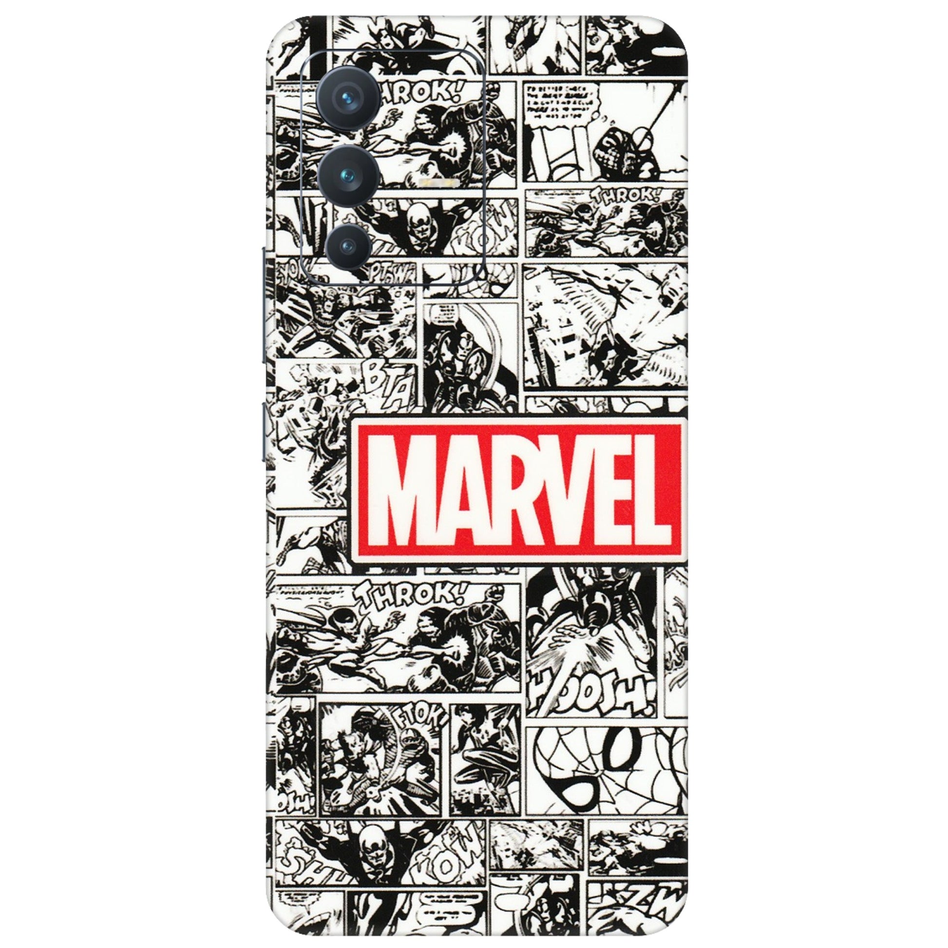 VIVO Z/V/X/T/U/S Series Phone Skins (All Models) - Marvel Comic - 3D Embossed Finish (L-171) Vivo V23 (5G)