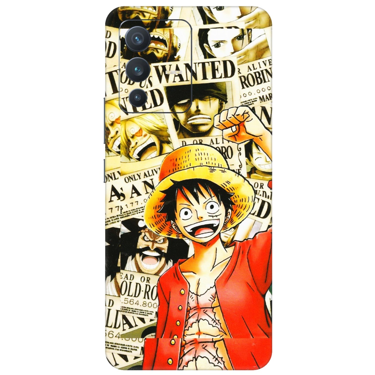 VIVO Z/V/X/T/U/S Series Phone Skins (All Models) - Luffy Anime - 3D Embossed Finish (L-177) Vivo V23 (5G)