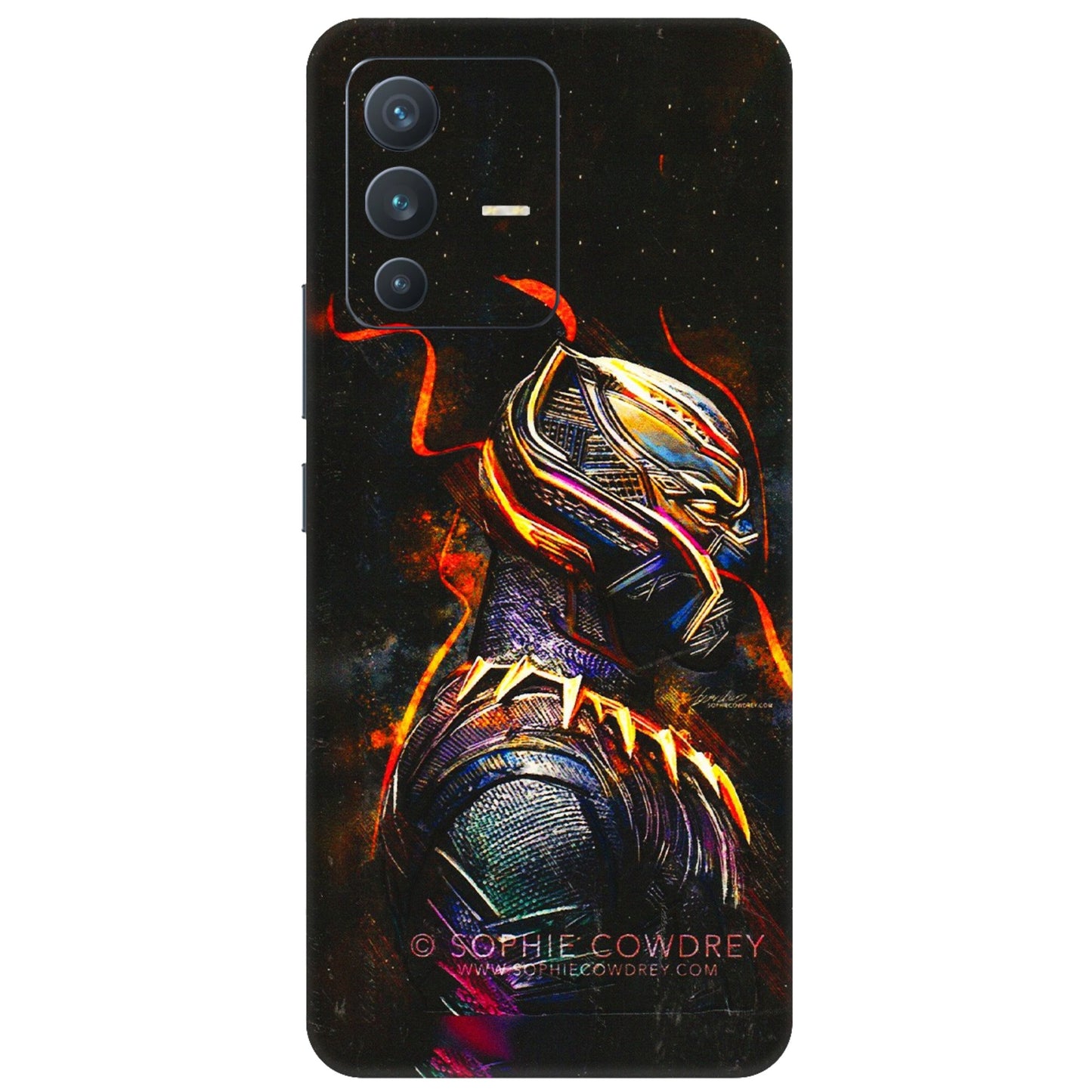 VIVO Z/V/X/T/U/S Series Phone Skins (All Models) - Black Panther - 3D Embossed Finish (L-190) Vivo V23 (5G)