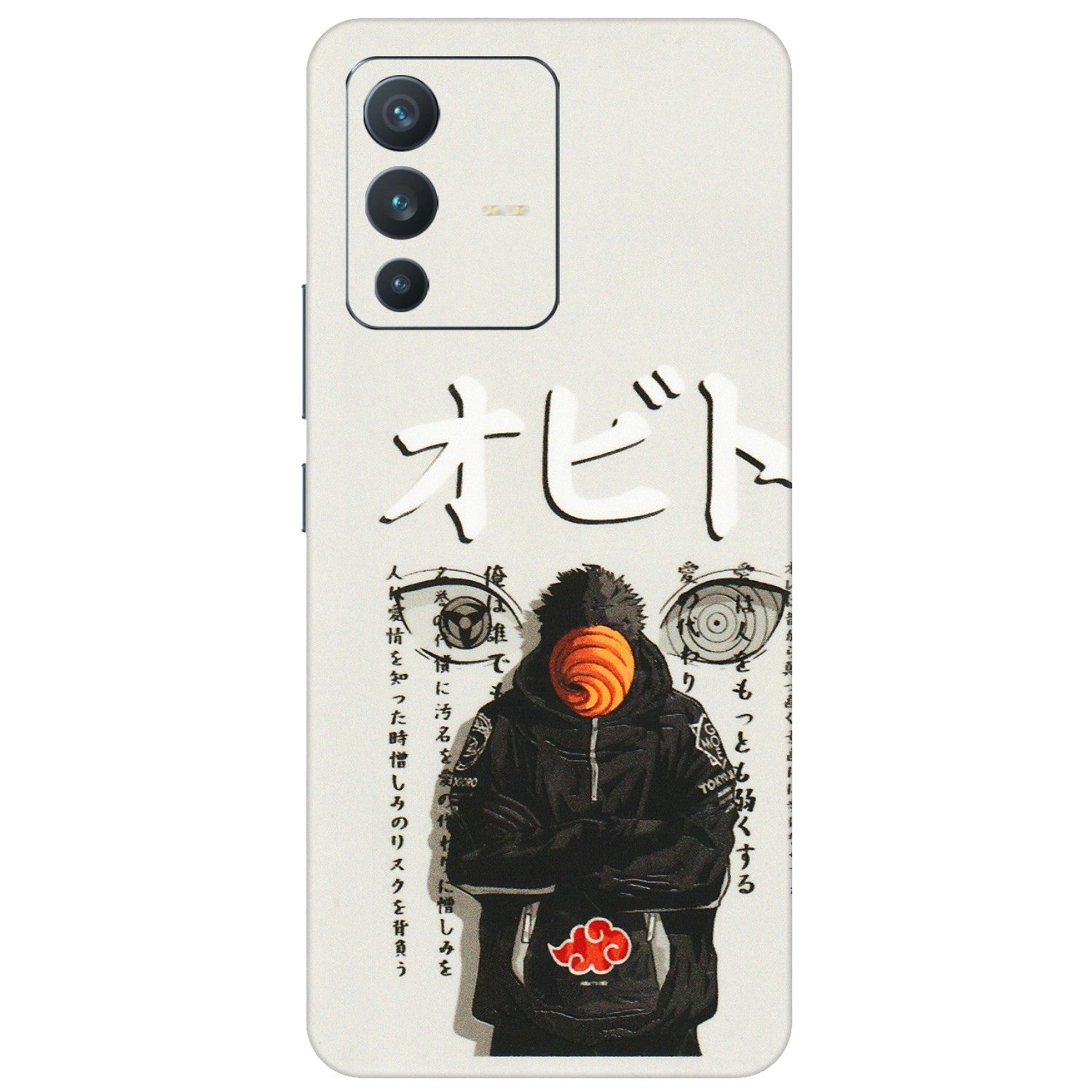 VIVO Z/V/X/T/U/S Series Phone Skins (All Models) - Obito Anime Eye - 3D Embossed Finish (L-19) Vivo V23 (5G)