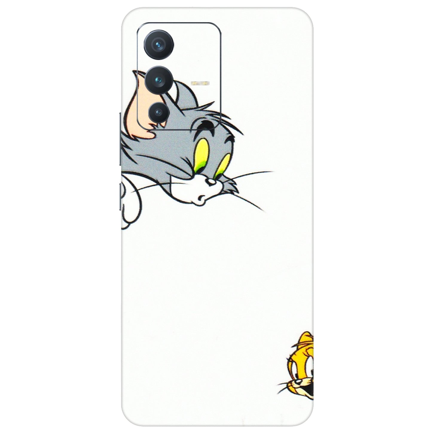 VIVO Z/V/X/T/U/S Series Phone Skins (All Models) - Cute Tom And Jerry - 3D Embossed Finish (L-220) Vivo V23 (5G)