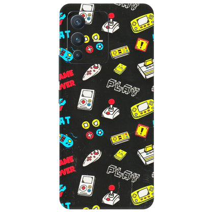 VIVO Z/V/X/T/U/S Series Phone Skins (All Models) - Gaming Doodles - 3D Embossed Finish (L-224) Vivo V23 (5G)