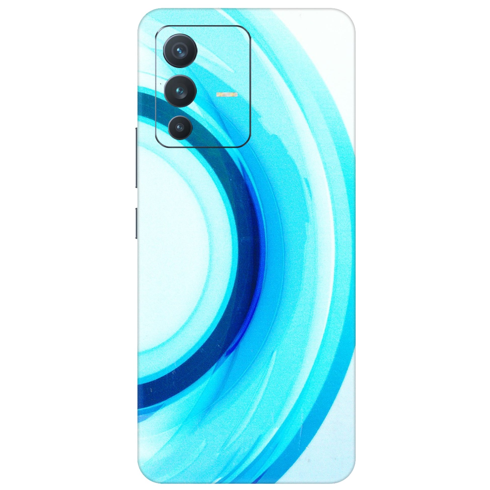 VIVO Z/V/X/T/U/S Series Phone Skins (All Models) - The Blue Curve - 3D Embossed Finish (L-244) Vivo V23 (5G)