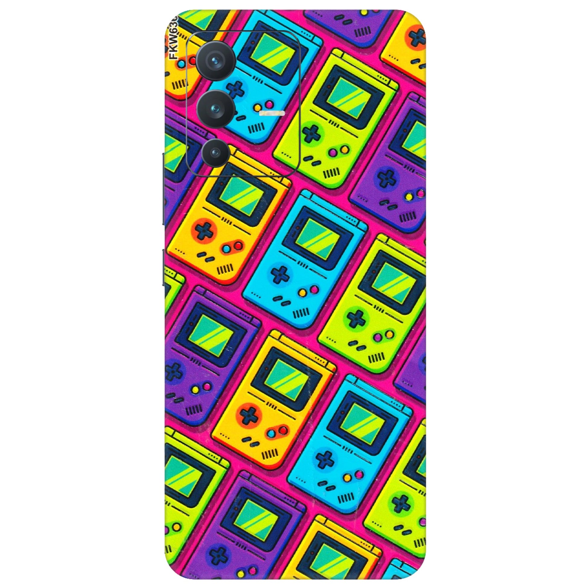 VIVO Z/V/X/T/U/S Series Phone Skins (All Models) - Gameboy Colourful - 3D Embossed Finish (L-266) Vivo V23 (5G)