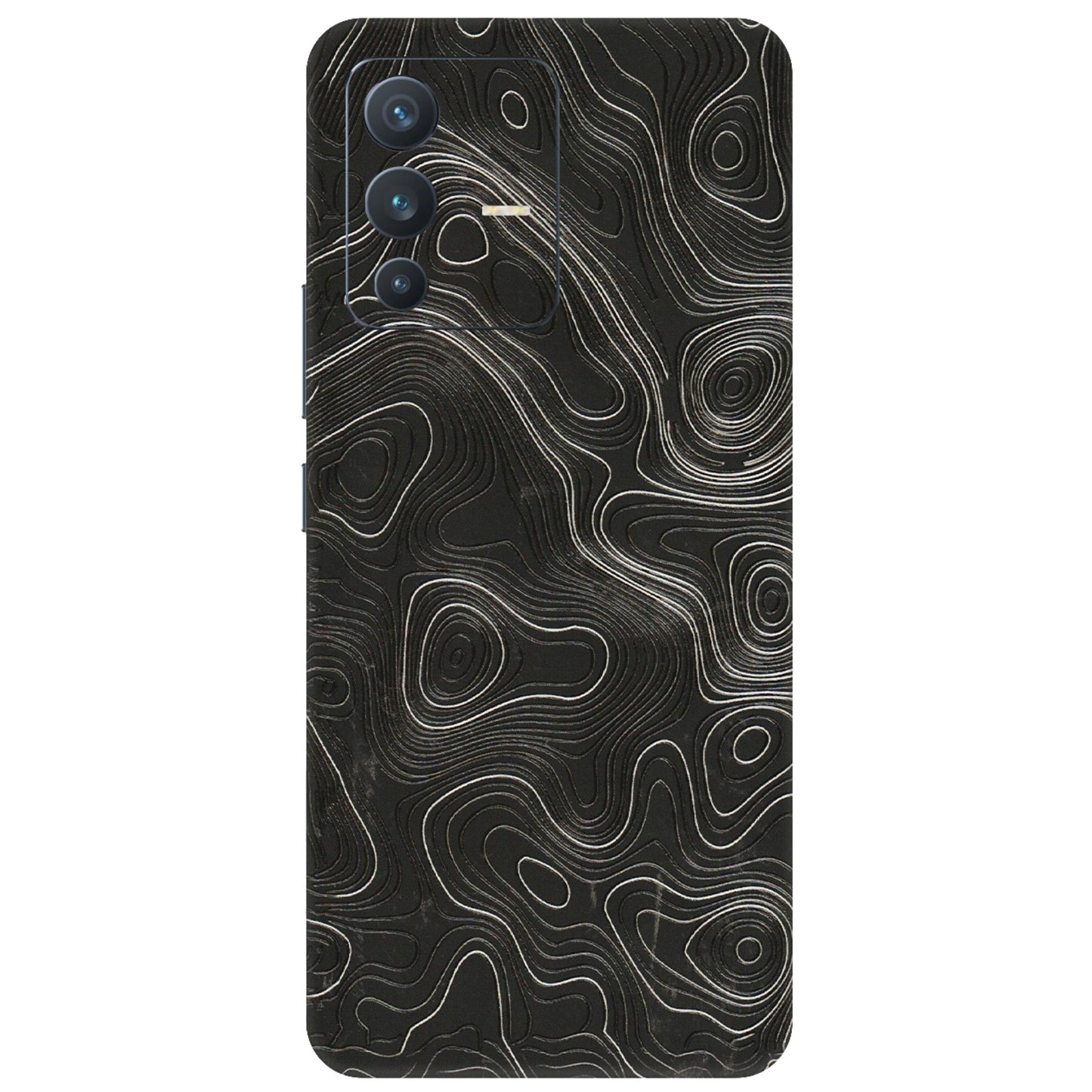 VIVO Z/V/X/T/U/S Series Phone Skins (All Models) - Abstract White Line Map - 3D Embossed Finish (L-269) Vivo V23 (5G)