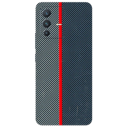 VIVO Z/V/X/T/U/S Series Phone Skins (All Models) - Blue Sober Lines - 3D Embossed Finish (L-305) Vivo V23 (5G)