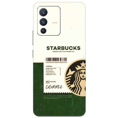 VIVO Z/V/X/T/U/S Series Phone Skins (All Models) - Starbucks Barcode - 3D Embossed Finish (L-308) Vivo V23 (5G)