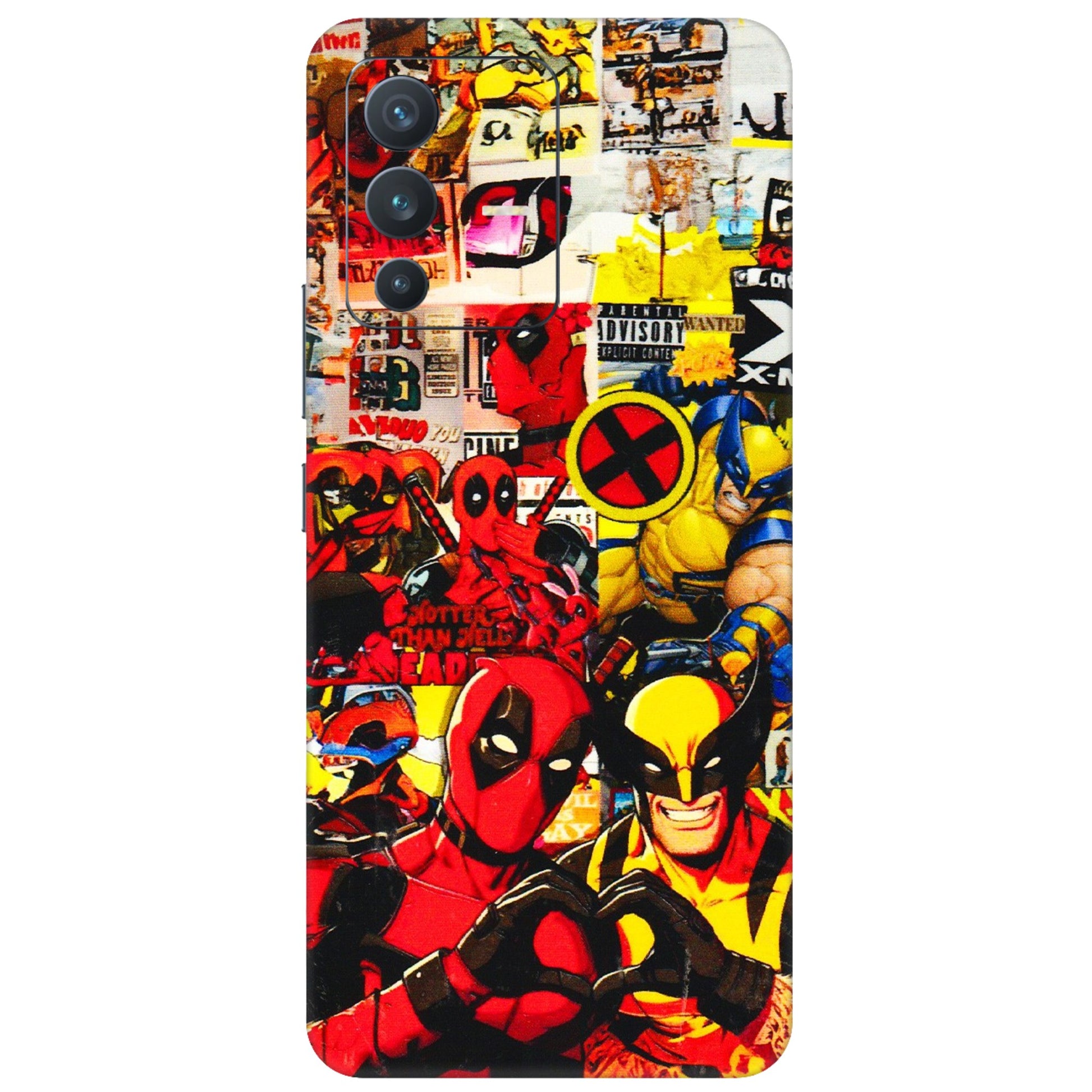 VIVO Z/V/X/T/U/S Series Phone Skins (All Models) - Spidy Wolverine - 3D Embossed Finish (L-310) Vivo V23 (5G)