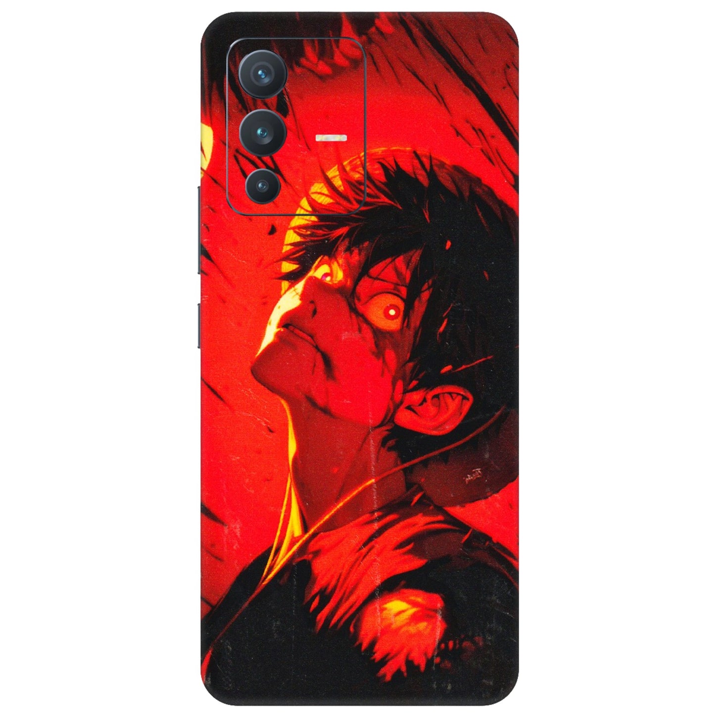 VIVO Z/V/X/T/U/S Series Phone Skins (All Models) - D.Luffy Power Up One Piece Anime - 3D Embossed Finish (L-326) Vivo V23 (5G)