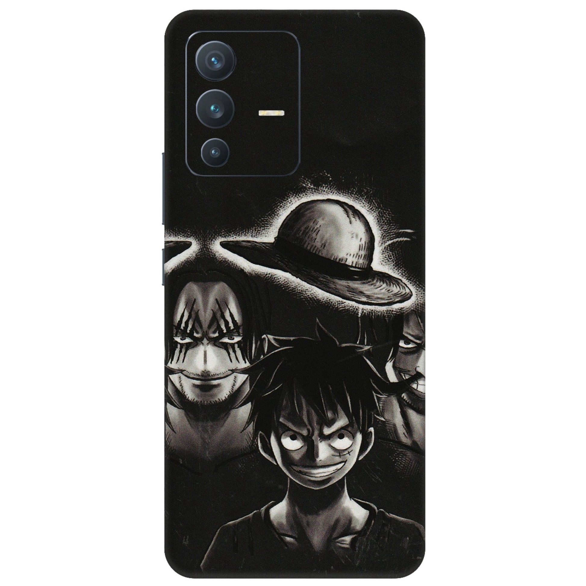 VIVO Z/V/X/T/U/S Series Phone Skins (All Models) - Black Luffy Hat - 3D Embossed Finish (L-57) Vivo V23 (5G)