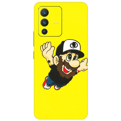 VIVO Z/V/X/T/U/S Series Phone Skins (All Models) - Flying Beardo - 3D Embossed Finish (L-60) Vivo V23 (5G)