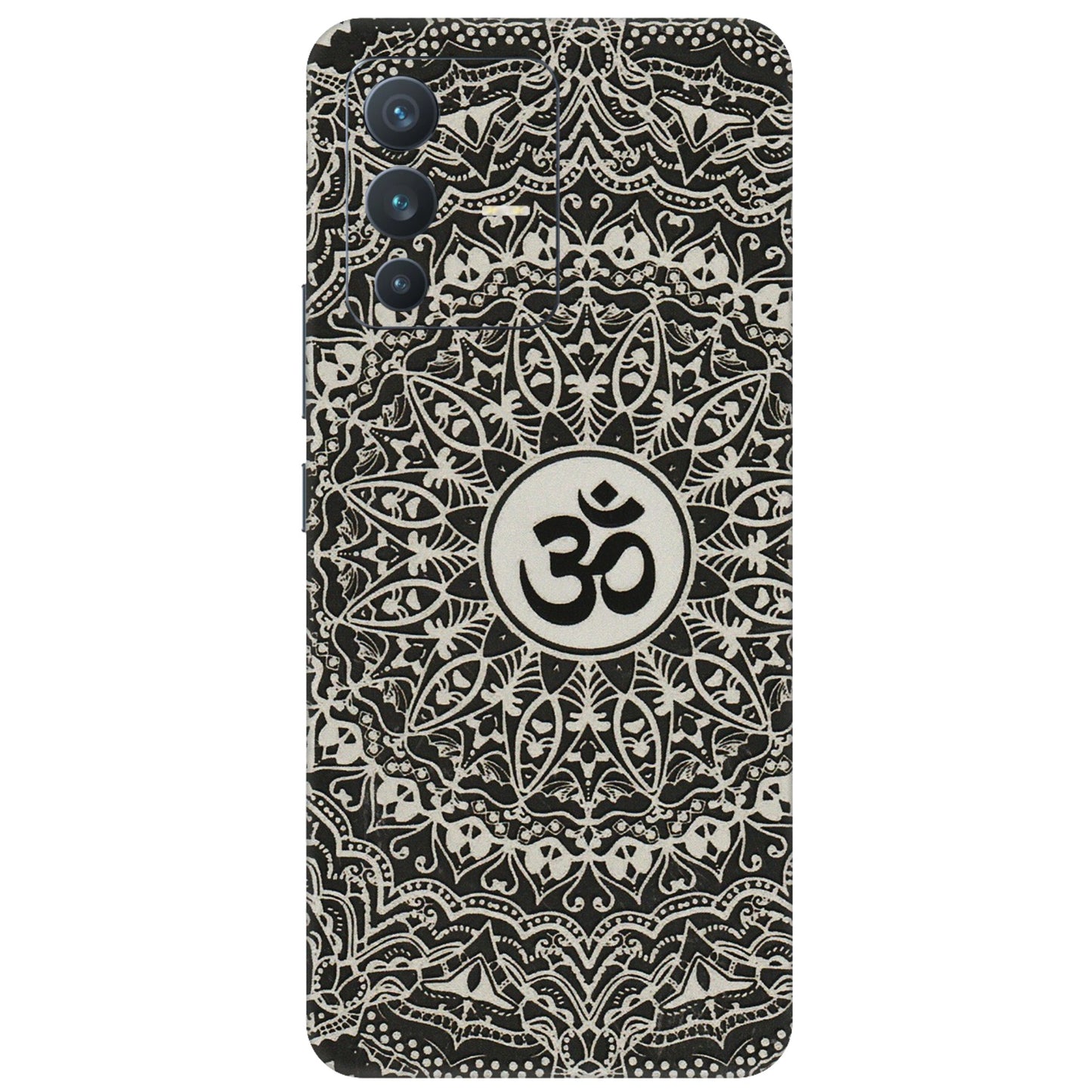 VIVO Z/V/X/T/U/S Series Phone Skins (All Models) - Aum Elegant Mandala - 3D Embossed Finish (L-62) Vivo V23 (5G)
