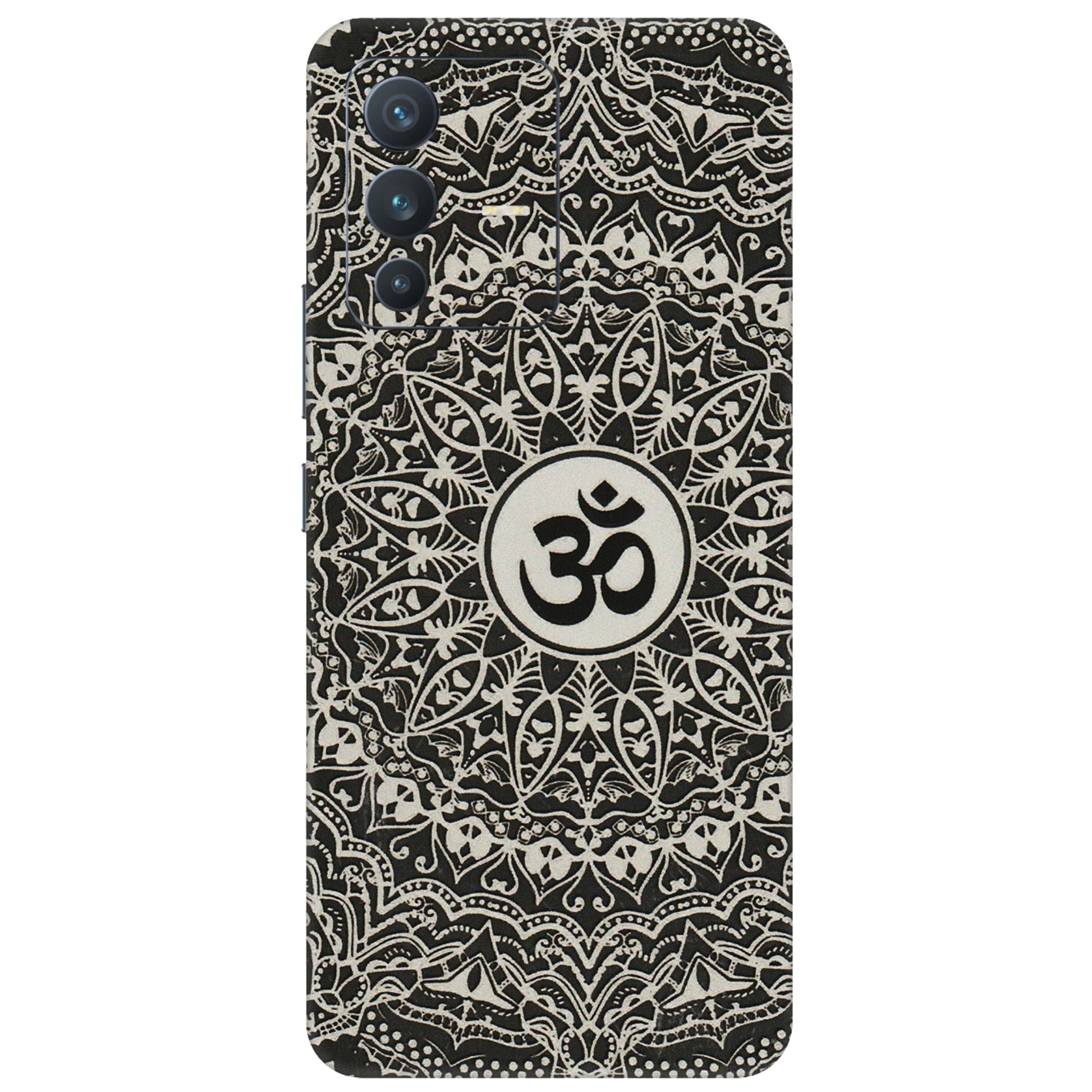 VIVO Z/V/X/T/U/S Series Phone Skins (All Models) - Aum Elegant Mandala - 3D Embossed Finish (L-62) Vivo V23 (5G)