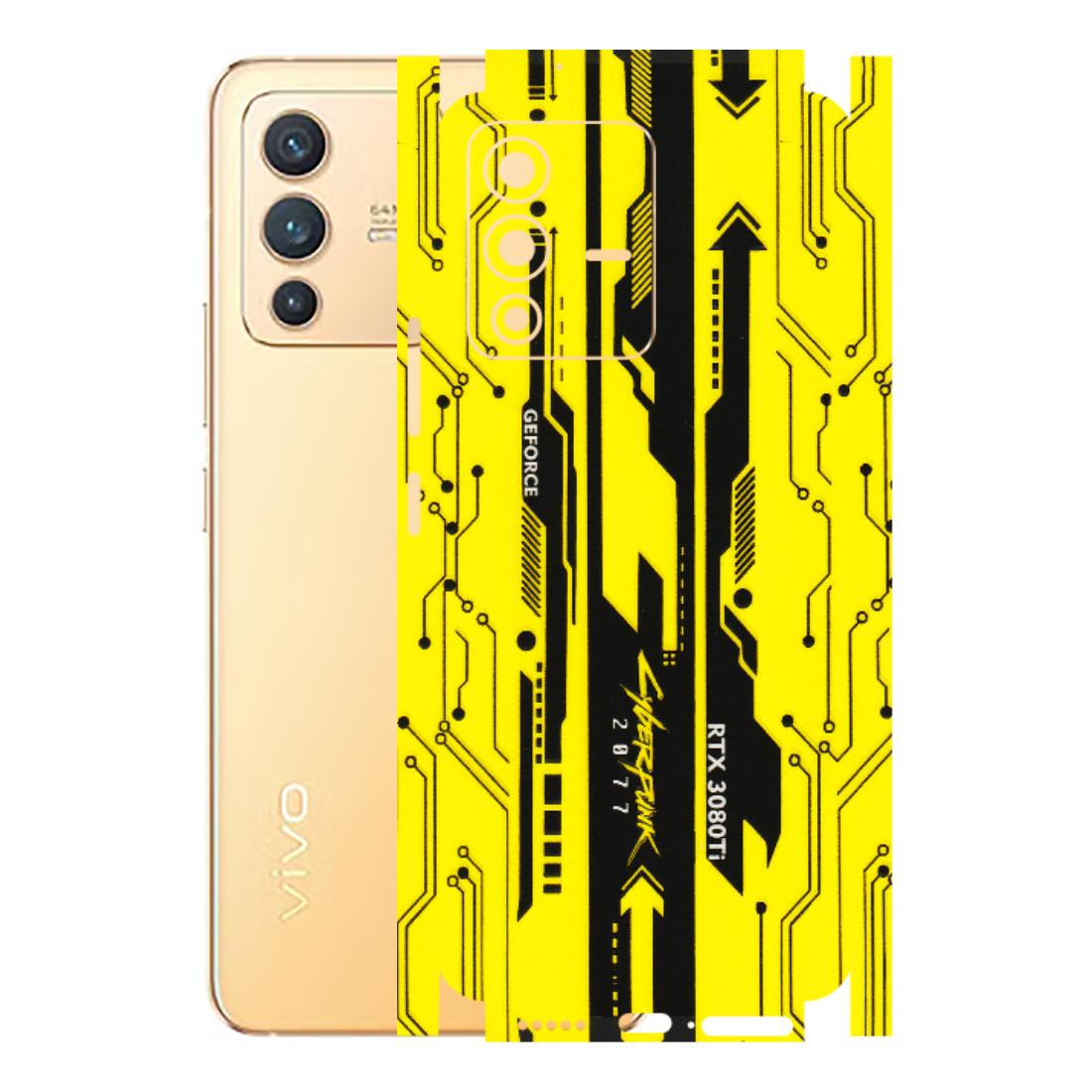 VIVO Z/V/X/T/U/S Series Phone Skins (All Models) - Yellow Cyberpunk - 3D Embossed Finish (L-93) Vivo V23 (5G)