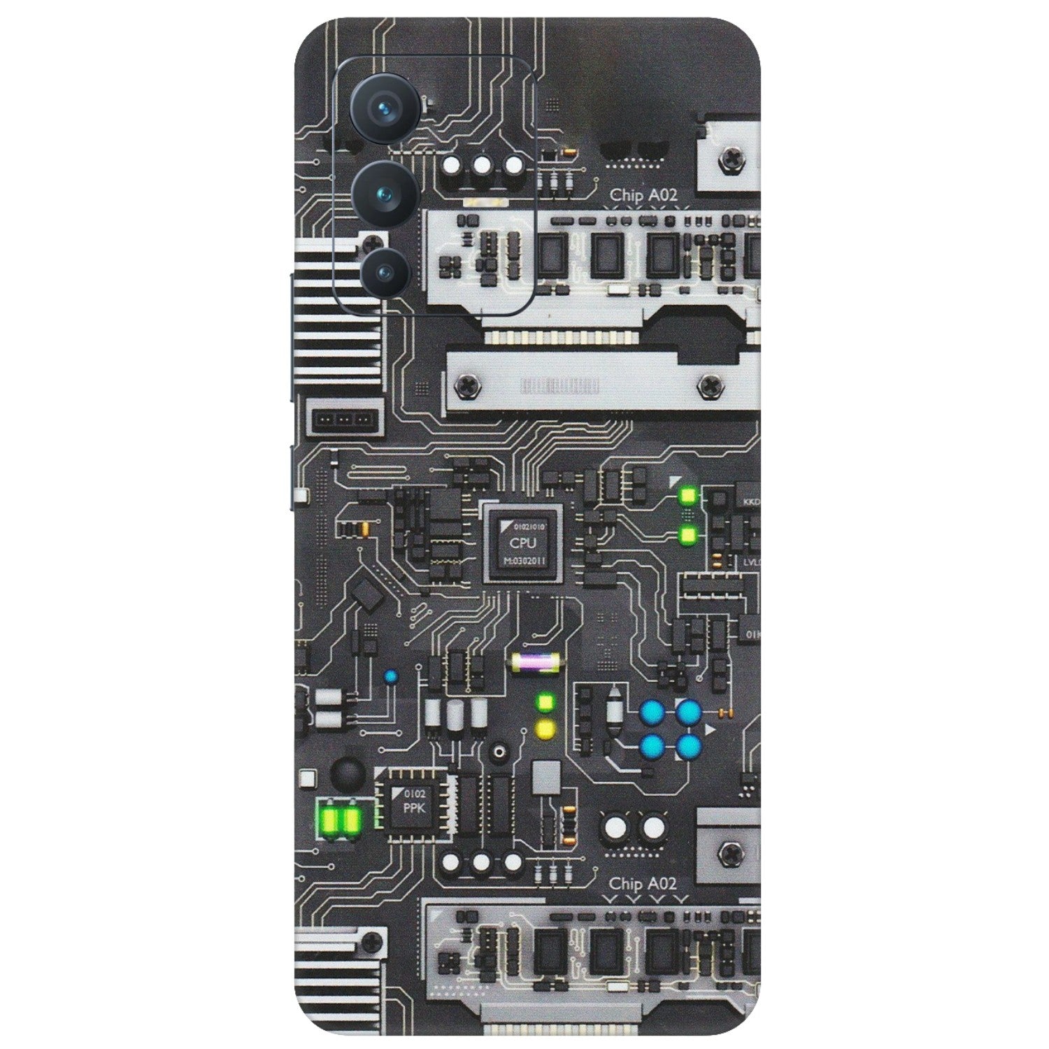 VIVO Z/V/X/T/U/S Series Phone Skins (All Models) - Motherboard Internals - Matte Finish (M-135) Vivo V23 (5G)