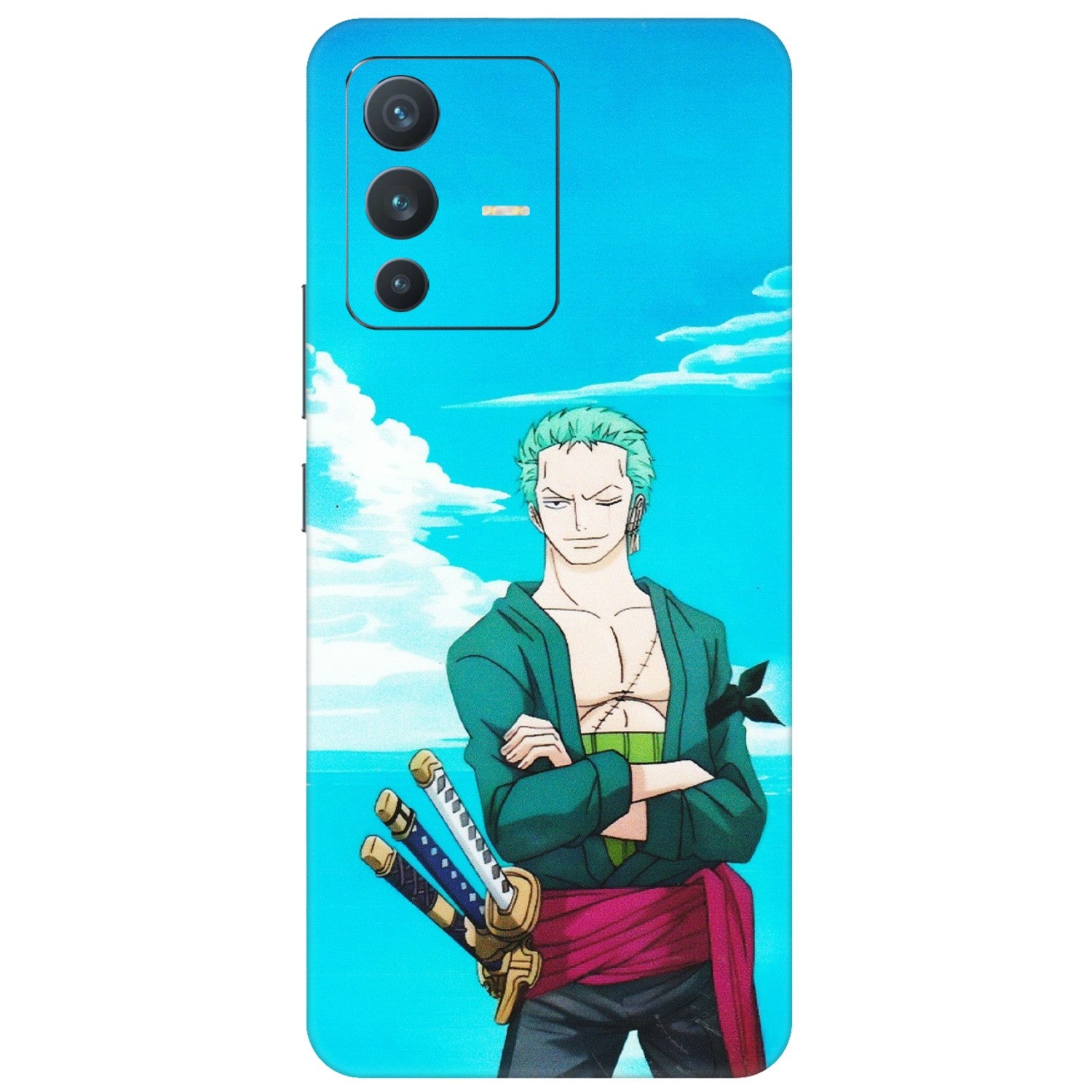 VIVO Z/V/X/T/U/S Series Phone Skins (All Models) - Cool Swordman Zoro Anime - Matte Finish (M-143) Vivo V23 (5G)
