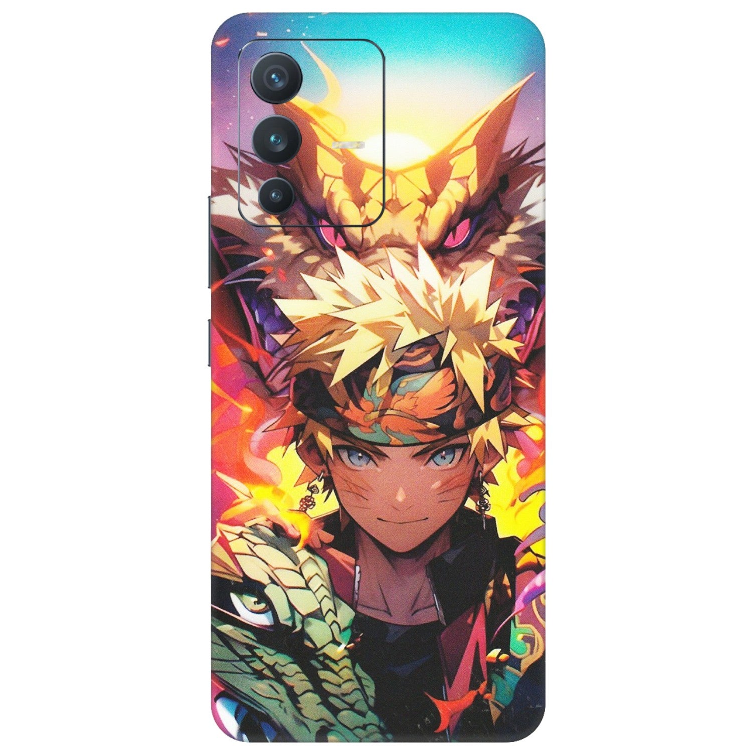 VIVO Z/V/X/T/U/S Series Phone Skins (All Models) - Angry Naruto Anime - Matte Finish (M-148) Vivo V23 (5G)