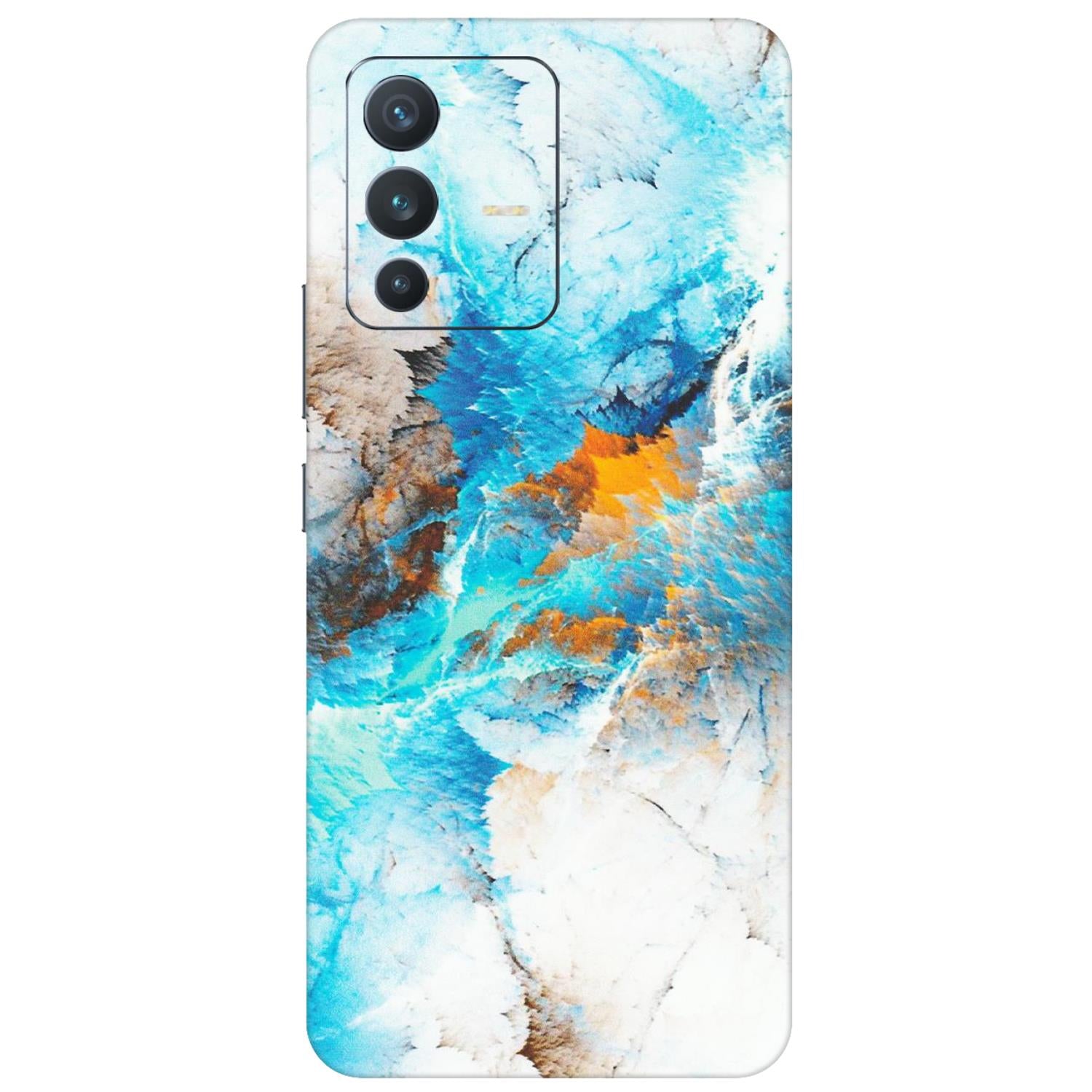 VIVO Z/V/X/T/U/S Series Phone Skins (All Models) - Blue Waves Abstract - Matte Finish (M-19) Vivo V23 (5G)