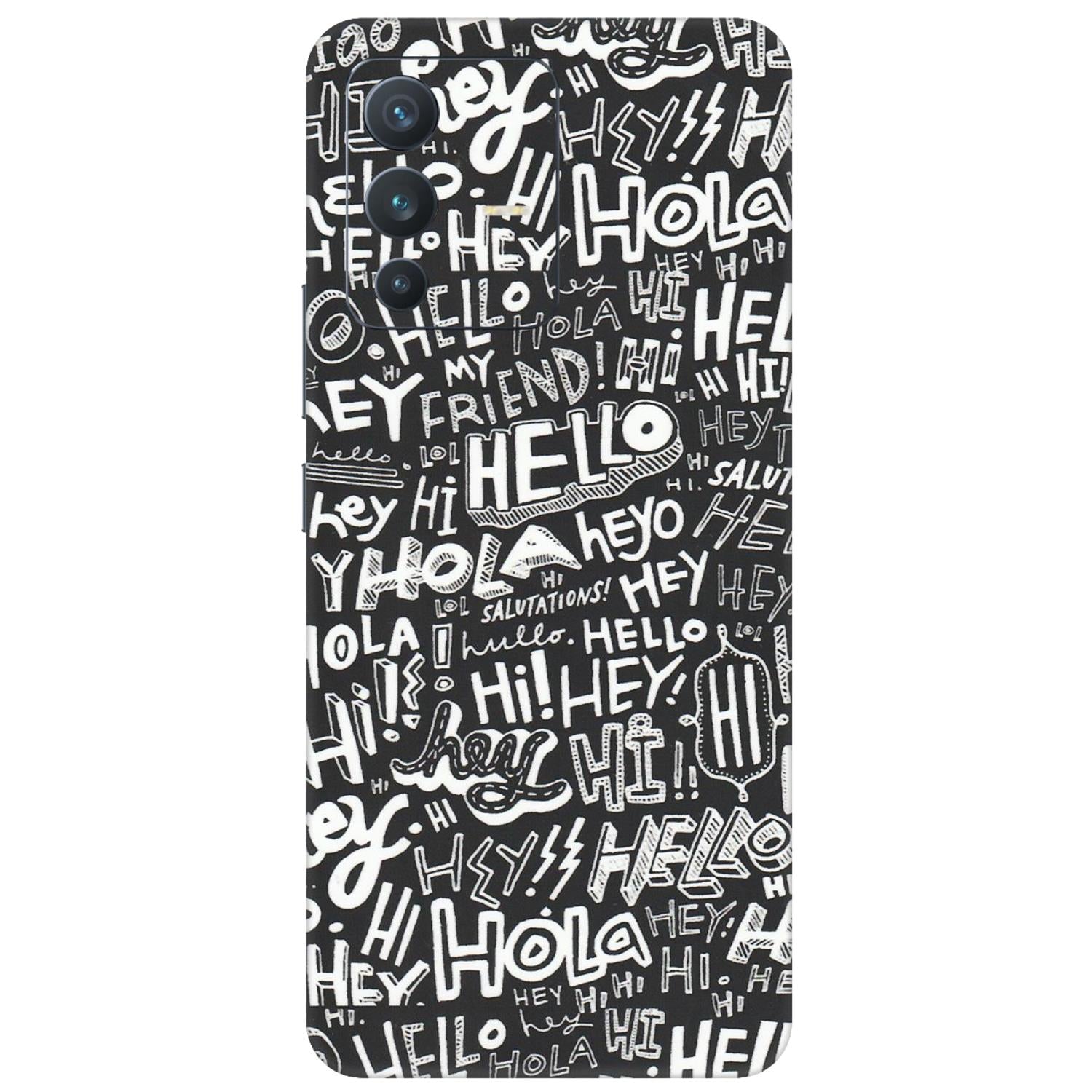 VIVO Z/V/X/T/U/S Series Phone Skins (All Models) - Hi Hello Doodles - Matte Finish (M-25) Vivo V23 (5G)
