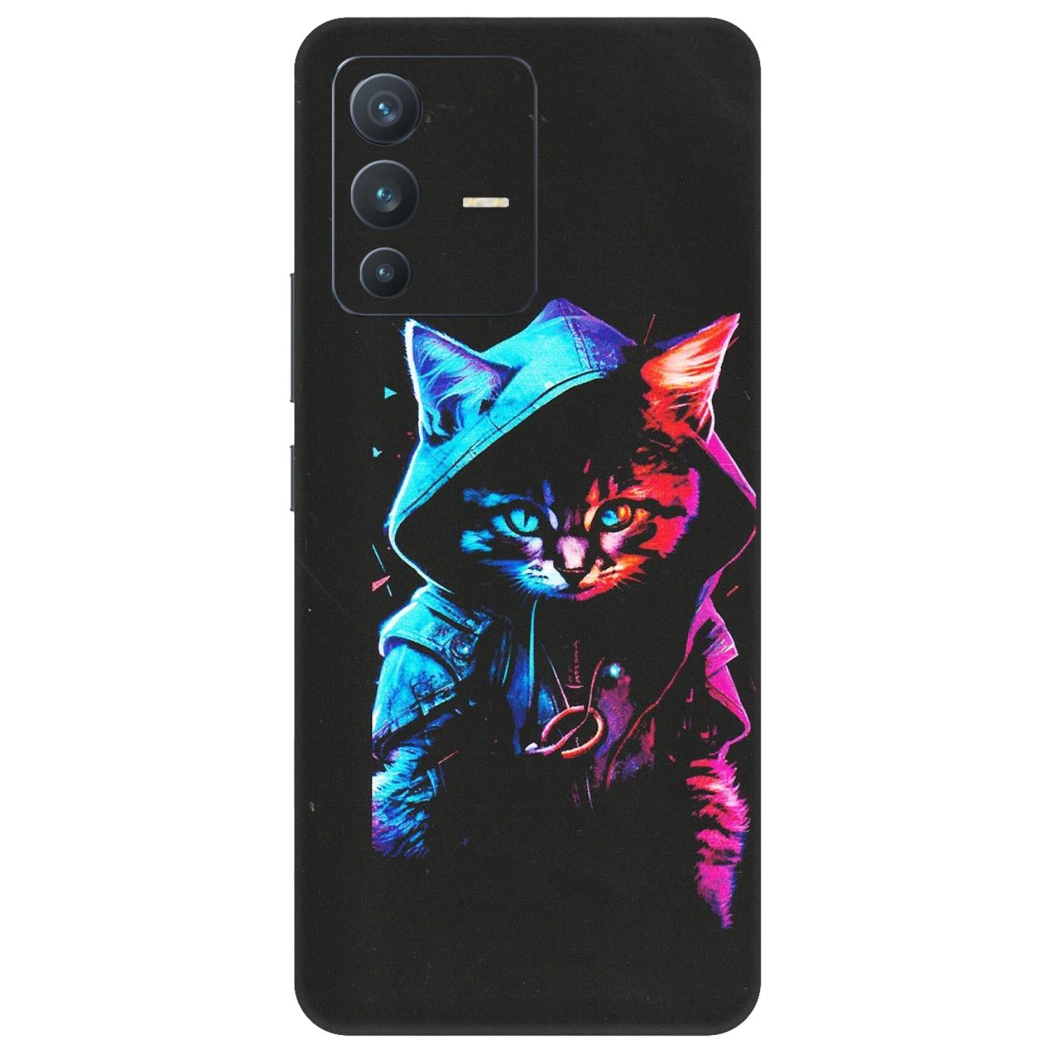 VIVO Z/V/X/T/U/S Series Phone Skins (All Models) - Cyberpunk Cat - Matte Finish (M-45) Vivo V23 (5G)