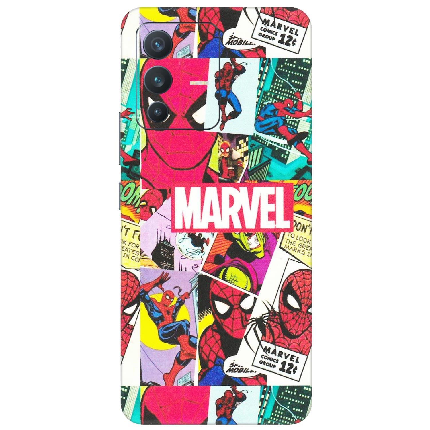 VIVO Z/V/X/T/U/S Series Phone Skins (All Models) - Marvel Comic Spiderman Grafitti - Matte Finish (M-72) Vivo V23 (5G)