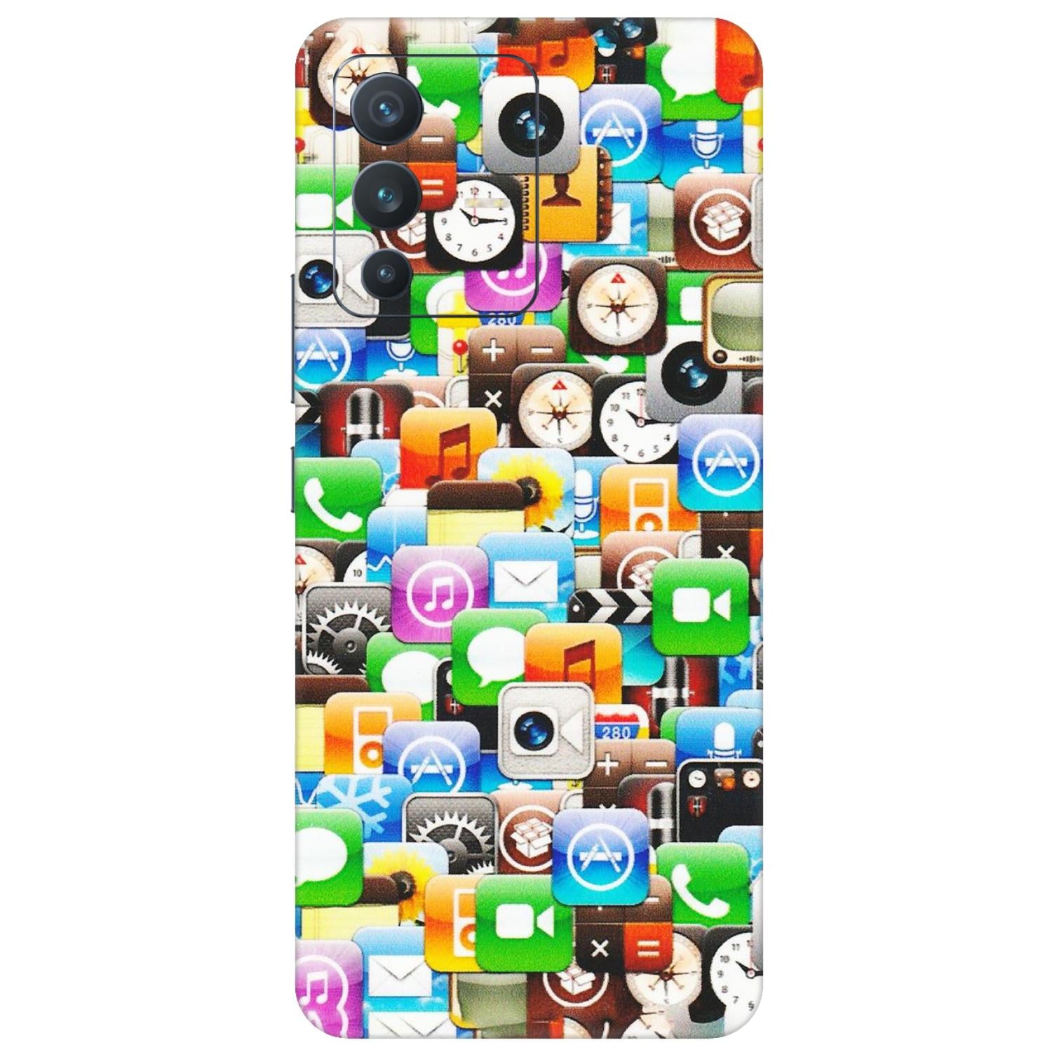VIVO Z/V/X/T/U/S Series Phone Skins (All Models) - All Apple Icons - Matte Finish (M-93) Vivo V23 (5G)