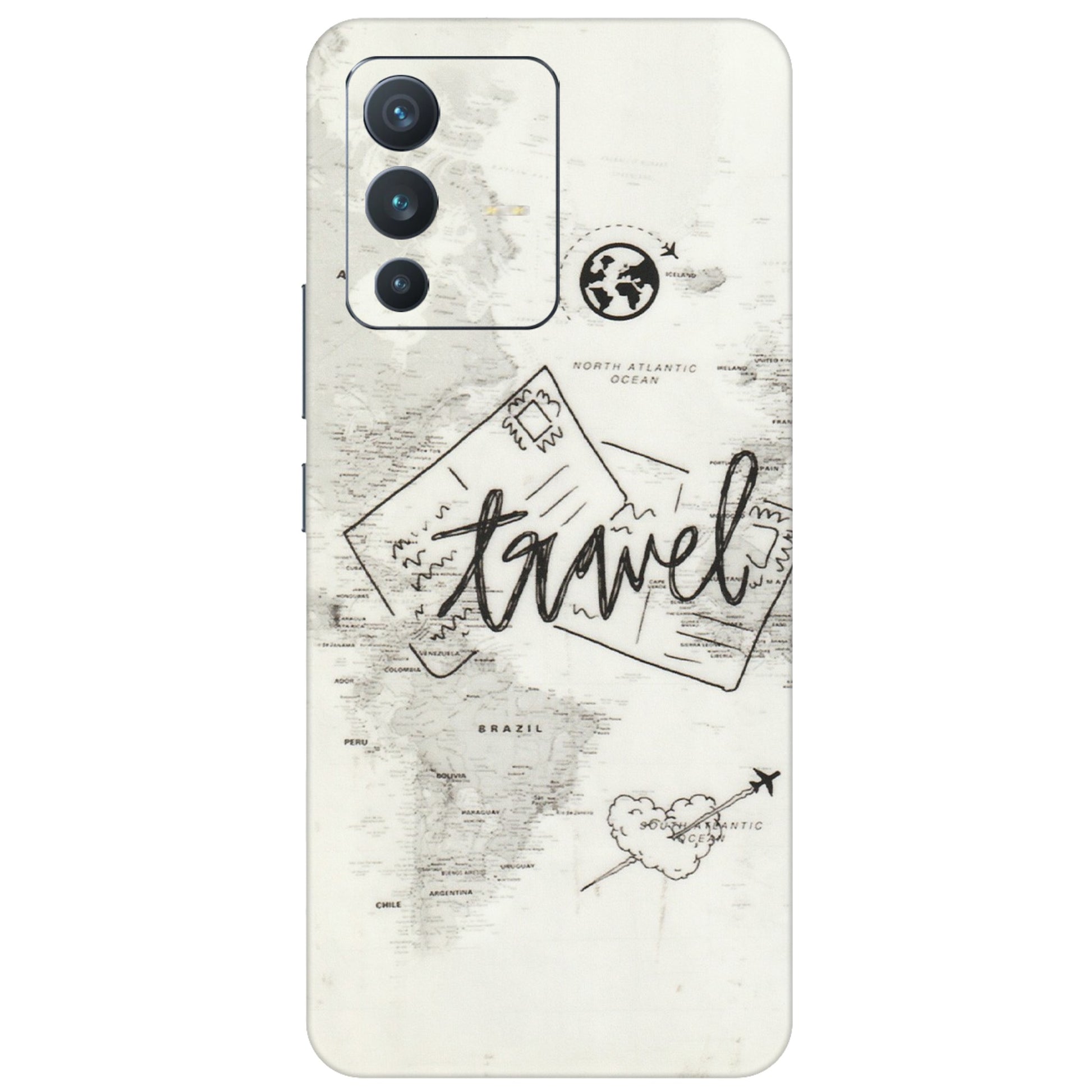VIVO Z/V/X/T/U/S Series Phone Skins (All Models) - Travel Ticket - Transparent Finish (T-06) Vivo V23 (5G)