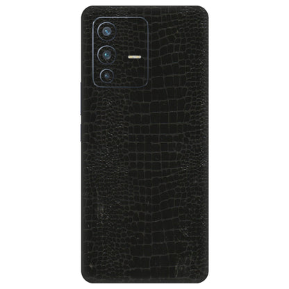 VIVO Z/V/X/T/U/S Series Phone Skins (All Models) - Snake Leather Black - 3D Embossed Finish (L-107) Vivo V23 Pro (5G)